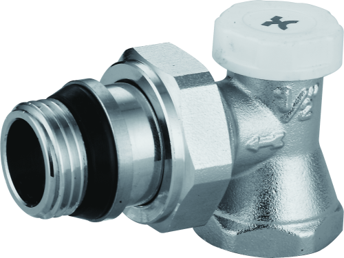 IVANCI Клапан радиаторный запорный угловой 3/4" со стопорным кольцом
