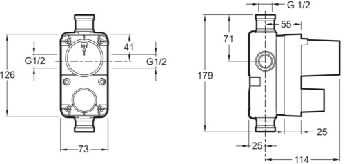 JACOB DELAFON  Смеситель/катридж для ванны/душа, встраиваемых смесителей