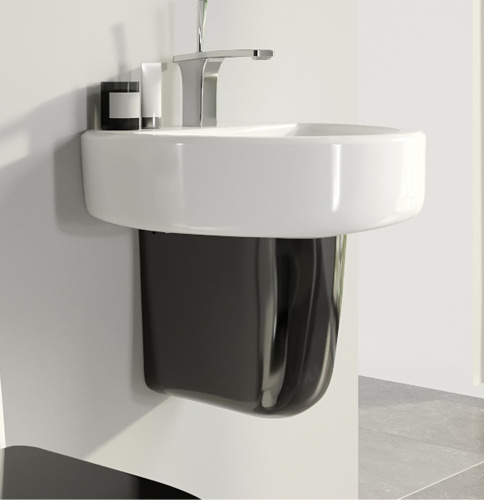 SANITA LUXE Полупьедестал Best Color Black, черный