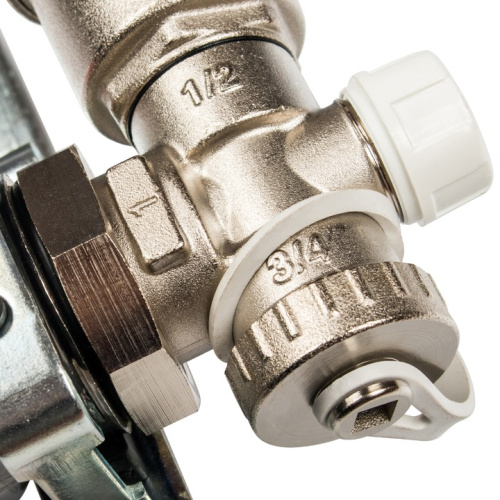 STOUT Коллектор в сборе с расходомерами 2 выхода, нержавеющая сталь