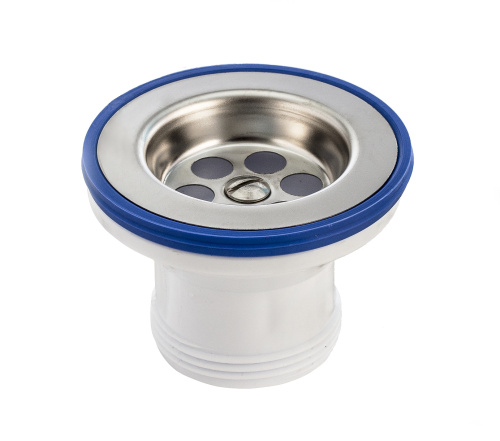 VIRPLAST Выпуск "Элит" 1 1/2" с нерж. чашкой д.70 