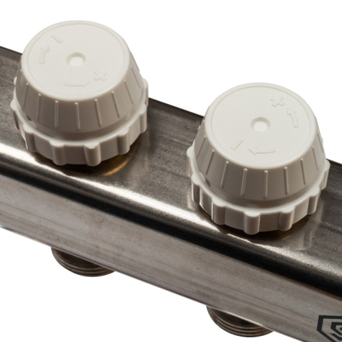 STOUT Коллектор с расходомерами 4 выхода, нержавеющая сталь