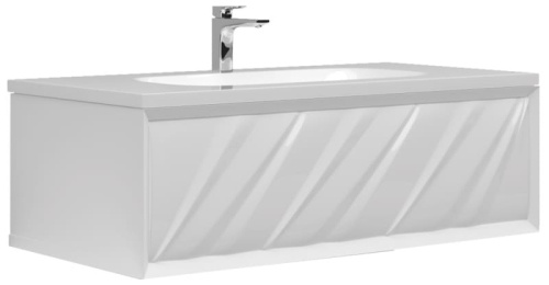 Marka One Тумба Glace 100П 1 в.я. White (верх)