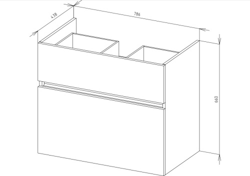 VENECIANA Тумба ADEL под умывальник, 80 см