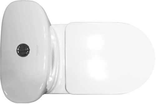 SANITA LUXE Арт Люкс унитаз-компакт, 2 режима, сиденье дюропласт с микролифтом, нижний подвод, белый