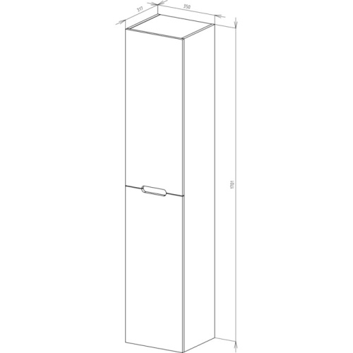 UNCORIA Колонка Джелла, 35 см (дуб кантенбери)