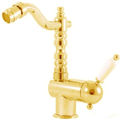 RAV SLEZAK Смеситель для биде LABE с изливом, 185 мм (золото)