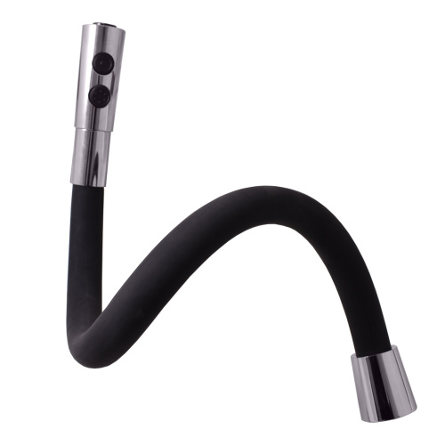 RAV SLEZAK Смеситель для кухни AMUR с флексибильным изливом и лейкой (хром/черный)