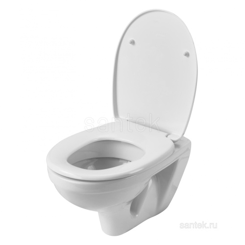 SANTEK Унитаз ПОДВЕСНОЙ Santek Бореаль сиденье дюропласт с функц.мягк.закрыв.