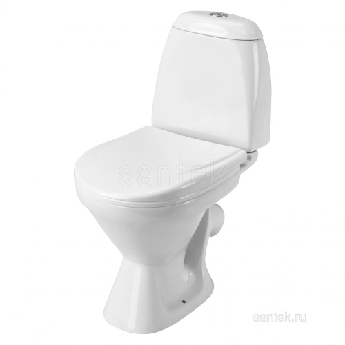 SANTEK Унитаз-компакт Santek Римини 2-реж.сид.(дюропласт), косой