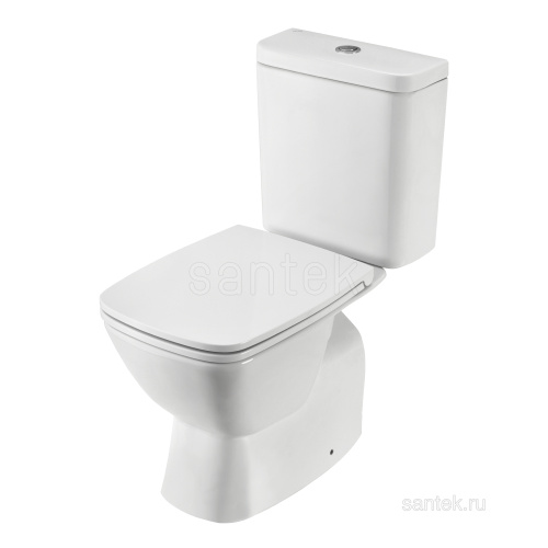 SANTEK Унитаз-компакт Santek Нео сиденье дюр. с функц.мягк.закрыв., выпуск горизонт, rimless безободковый