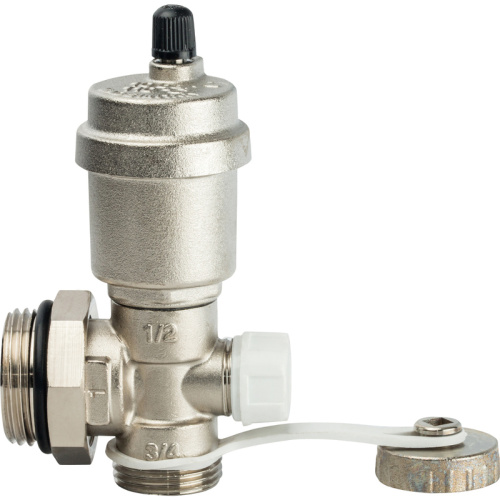 STOUT STOUT Регулируемый концевой фитинг с дренажным вентилем, авт. возд. 1"