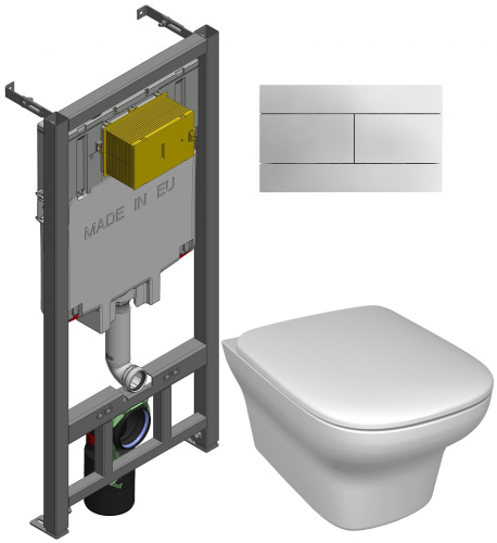 JACOB DELAFON  Комплект VOX с унитазом, инсталляцией, клавишей и сиденьем
