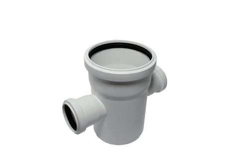 РТП Крестовина одноплоскостная канализационная бесшумная 110-50-50/87,5