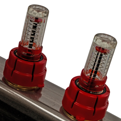 STOUT Коллектор в сборе с расходомерами 13 выходов, нержавеющая сталь