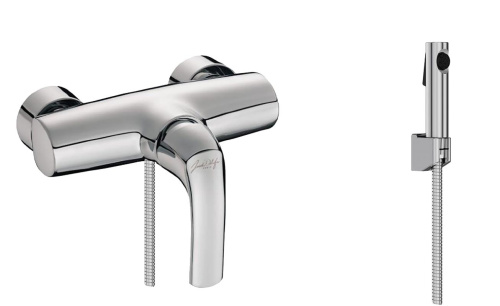 JACOB DELAFON  Комплект для биде NATEO со смесителем CUFF и гигиеническим душем