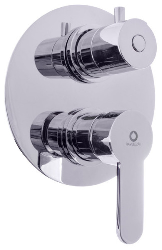 RAV SLEZAK Смеситель для ванны ZAMBEZI с переключателем (3-х позиционный)