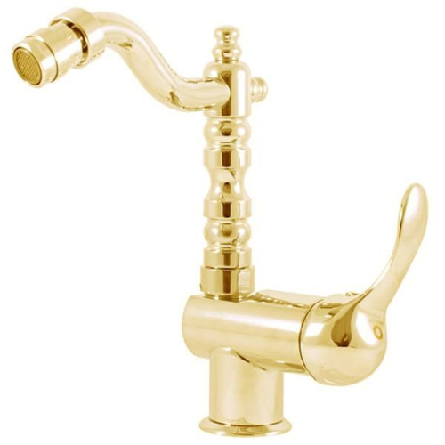 RAV SLEZAK Смеситель для биде LABE с круглым изливом (185 мм), золотой
