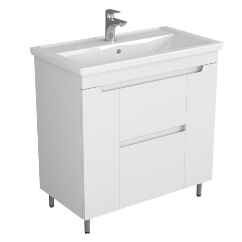 UNCORIA Тумба под умывальник "Брента", 80 см (белая)