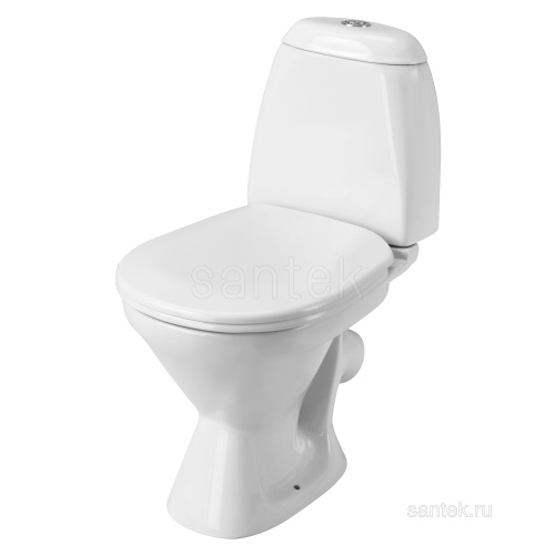 SANTEK Унитаз-компакт Santek Римини (эконом: 2-реж полипроп), косой