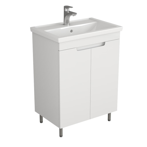 UNCORIA Тумба "Брента" 60 под умывальник "Фостер" 60 см, белая