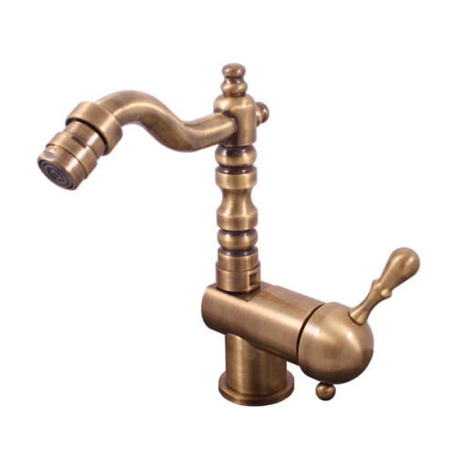 RAV SLEZAK Смеситель для биде LABE с круглым изливом (185 мм), бронзовый