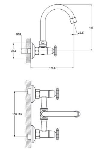 SOLONE Смеситель для кухни JIK12-A102-A  