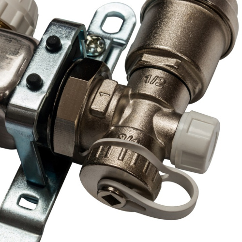 STOUT Коллектор в сборе с расходомерами 3 выхода, нержавеющая сталь