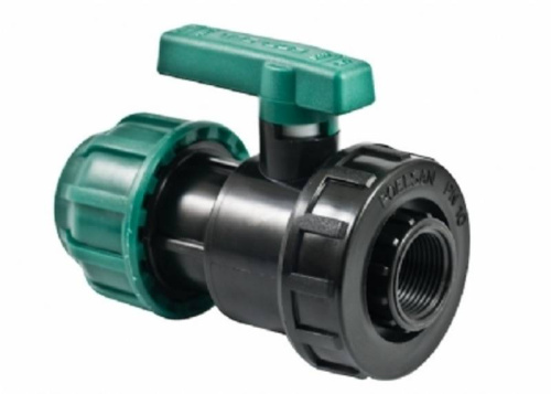 TEBO Кран шаровый компрессионный 20х1/2" внутренняя резьба  ПНД