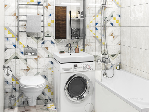SANTEK Раковина Пилот, 60 см (кронштейн, крепеж, сифон)