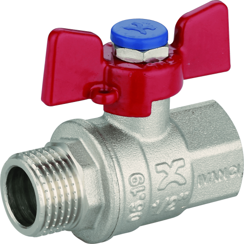 IVANCI Кран шаровый   1" Вн/Нар (бабочка) TEBO