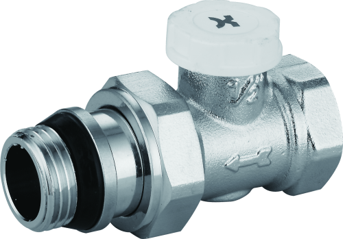 IVANCI Клапан радиаторный запорный прямой 3/4" со стопорным кольцом