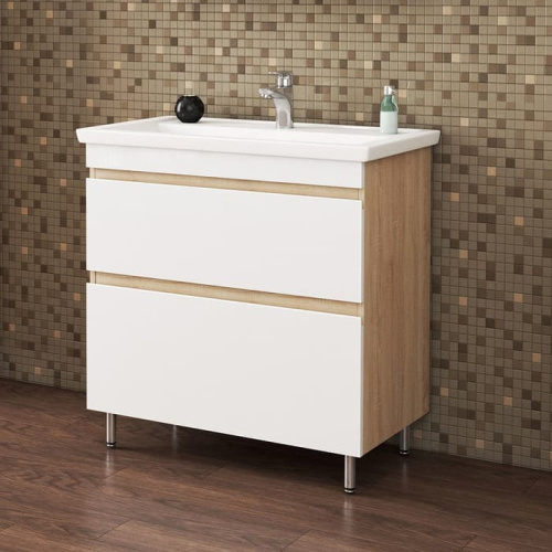 UNCORIA Тумба под умывальник "Арно", 80 см (дуб сонома)