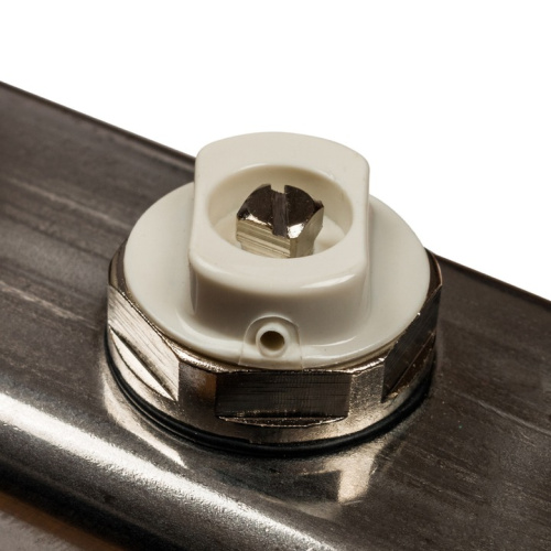 STOUT Коллектор с расходомерами, выпускным клапаном и сливом 5 выходов, нержавеющая сталь