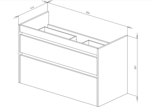 VENECIANA  Тумба под умывальник MUSKAT, 100 см (темный камень)
