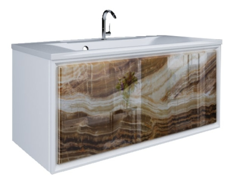 Marka One Подвесная тумба Seattle 90П с одним встроенным ящиком, Onyx