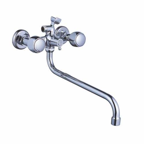 Антей Смеситель д/ванны с 2-мя рукоятками S-30 см, с перекл. душа Луна АНТЕЙ