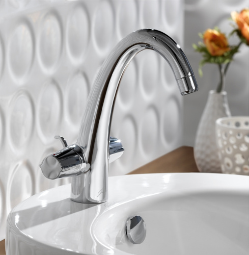 JACOB DELAFON  Смеситель для раковины ELEVATOIN двузахватный на 1 отверстие