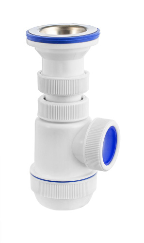 VIRPLAST Сифон "МИНИ Элит" с нержавеющей чашкой