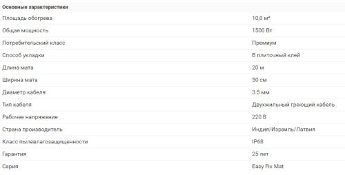 ELECTROLUX Мат нагревательный EEFM 2-150-10